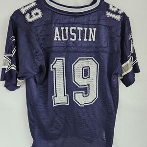Austin Reebok Cowboys Blue NFL Jersey Youth L